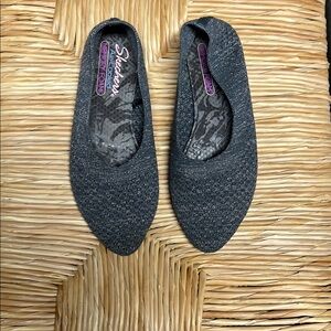 Skechers Gray Metallic 7.5 Ballet flat